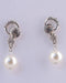 Rhinestone Faux Pearl Dangle Earrings - evorr.com