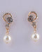 Rhinestone Faux Pearl Dangle Earrings - evorr.com
