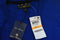New Club Room Men's V-Neck Long-Sleeve Merino Wool Blend Blue Rib Trim Sweater S - evorr.com
