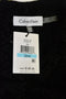 $149 Calvin Klein Women's Black Flocked Scuba-Knit Fit & Flare Dress Plus 20W - evorr.com