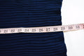 Style&Co Women Turtle Neck Elbow-Slv Blue Stripe Ribbed Knit Tunic Sweater Top L - evorr.com