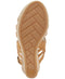 NEW White Mountain Veronique Women's Beige Platform Strappy Wedge Sandals US 9.5 - evorr.com