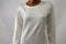 New JM Collection Women's Crew-Neck White Buttoned-Cuff Cozy Knit Sweater Top S - evorr.com