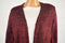 Karen Scott Women's Long Sleeve Red Open Front Pocketed Marled Cardigan Shrug M