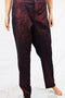 $89 INC Concepts Women's Red Shimmer Skinny Metallic Coated Jeans Pants Plus 18W