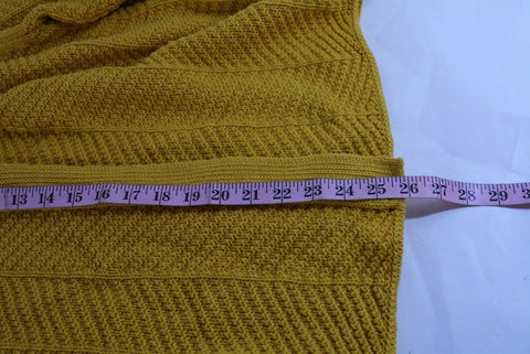 New JM Collection Women's Wing Collar Yellow Buckled Knit Cardigan Shrug Top XL - evorr.com