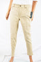 $99 Lauren Ralph Lauren Women's Stretch Beige Skinny Leg Ankle Denim Jeans 10