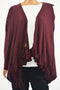 INC Concepts Women Burgundy Ruffled Buckled Convertible Cardigan Shrug Plus 0X