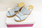 $125 New Naturalizer Women's Blue Evette Slide Wedge Heel Sandals Size US 7.5 - evorr.com