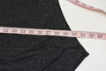 Style&Co Women Metallic Black Cold Shoulder Handkerchief-Hem Sweater Top Plus 1X - evorr.com