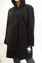 London Fog Women's Black Long Sleeve Single Breasted Coat Jacket Hooded Size XL