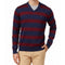 New Tommy Hilfiger Men's V-Neck Long Sleeve Pima Cotton Blue Striped Sweater XS - evorr.com