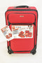 $200 NEW TAG Travel-Collection Springfield III 3 Piece Suitcase Luggage Set Red