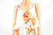 New NY Collection Women Sleeveless Ivory Floral Pleated Popover A-Line Dress L