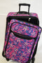 $200 TAG Travel Springfield III Print 27'' Travel Suitcase Luggage Purple Floral