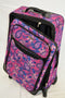 $200 TAG Travel Springfield III Print 27'' Travel Suitcase Luggage Purple Floral