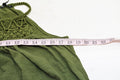 New Cable & Gauge Women's Cotton Green Solid Crochet Detail Halter Blouse Top S - evorr.com