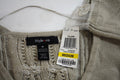 New Style&Co Women's V-Neck Long Sleeve Beige Cable Knitted Hi-Low Sweater Top M - evorr.com