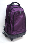 $100 NEW Travel Select 18" Rolling Wheels Travel Backpack Bag Purple - evorr.com