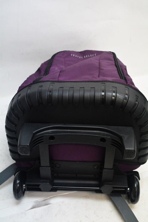 $100 NEW Travel Select 18" Rolling Wheels Travel Backpack Bag Purple - evorr.com