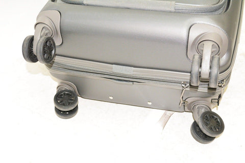 $280 Delsey Helium Shadow 4.0 21" Hard Spinner Carry On Suitcase Luggage Gray