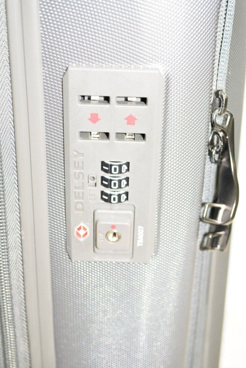 $280 Delsey Helium Shadow 4.0 21" Hard Spinner Carry On Suitcase Luggage Gray