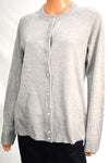 $59 Karen Scott Women Long Sleeves Gray Heather Button Down Cardigan Shrug Top S