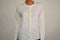 Karen Scott Women Long Sleeves Luxsoft White Button Front Cardigan Sweater Large