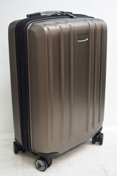 $320 NEW Ricardo Beverly Hills 21" Hard Expandble Spinner Carry On Luggage Brown