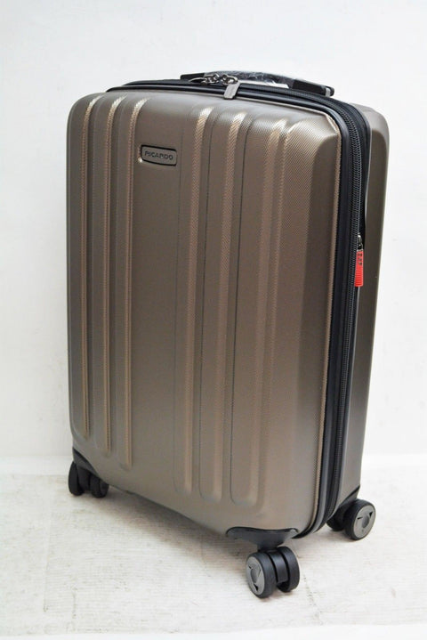 $320 NEW Ricardo Beverly Hills 21" Hard Expandble Spinner Carry On Luggage Brown
