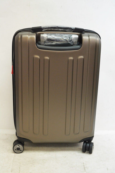 $320 NEW Ricardo Beverly Hills 21" Hard Expandble Spinner Carry On Luggage Brown