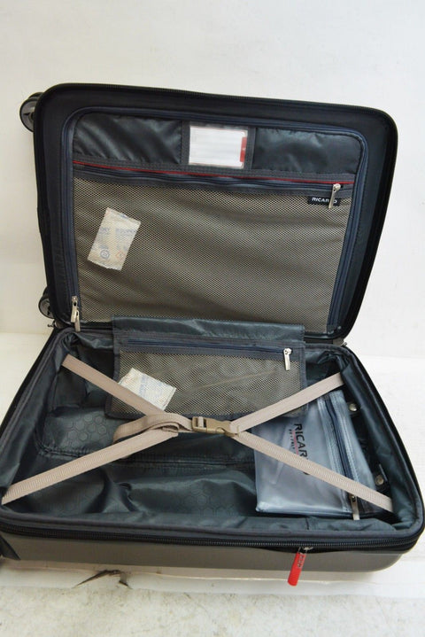 $320 NEW Ricardo Beverly Hills 21" Hard Expandble Spinner Carry On Luggage Brown