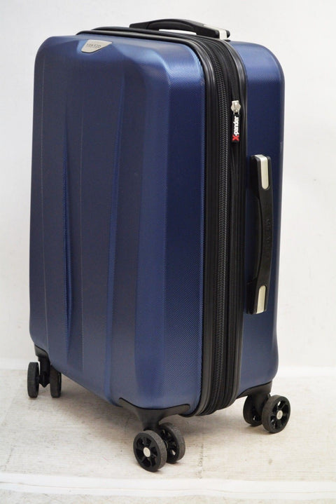 $280 Ricardo Beverly Hills 21" Hardcase Expandable Spinner Carry On Luggage Blue