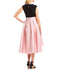 SLNY Women's Pink Pearl Trim Twist-Pleat Hi-Low A-Line Dress X-large XL - evorr.com
