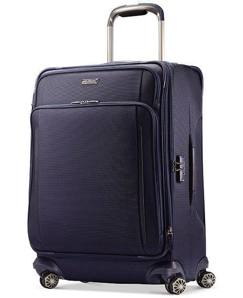 $560 Samsonite Silhouette XV 25" Expandable Spinner Suitcase Luggage Blue