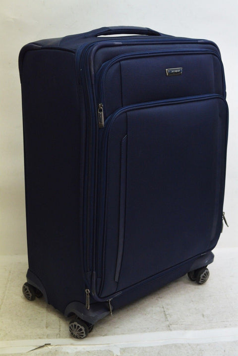 $560 Samsonite Silhouette XV 25" Expandable Spinner Suitcase Luggage Blue