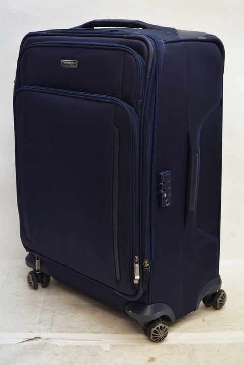 $560 Samsonite Silhouette XV 25" Expandable Spinner Suitcase Luggage Blue
