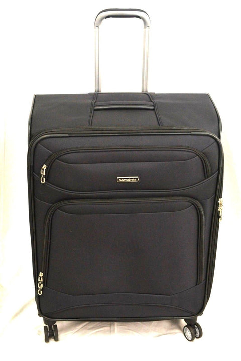 $560 Samsonite Stackit 2 Soft 25'' Spinner Expandable Luggage Suitcase Black