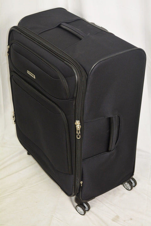 $560 Samsonite Stackit 2 Soft 25'' Spinner Expandable Luggage Suitcase Black