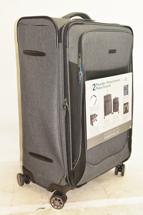 $360 New Perry Ellis Portfolio 29" Soft Case Expandable Dual Spinner Luggage