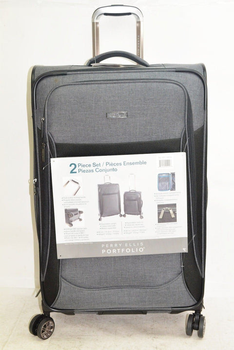 $360 New Perry Ellis Portfolio 29" Soft Case Expandable Dual Spinner Luggage