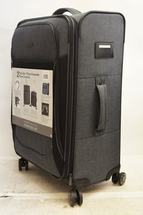 $360 New Perry Ellis Portfolio 29" Soft Case Expandable Dual Spinner Luggage