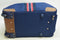 $200 Tommy Hilfiger Freeport Rolling Duffel City Bag Travel Luggage Blue