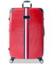 $375 New TOMMY HILFIGER Red Basket weave 28'' Hard Case Spinner Suitcase Luggage