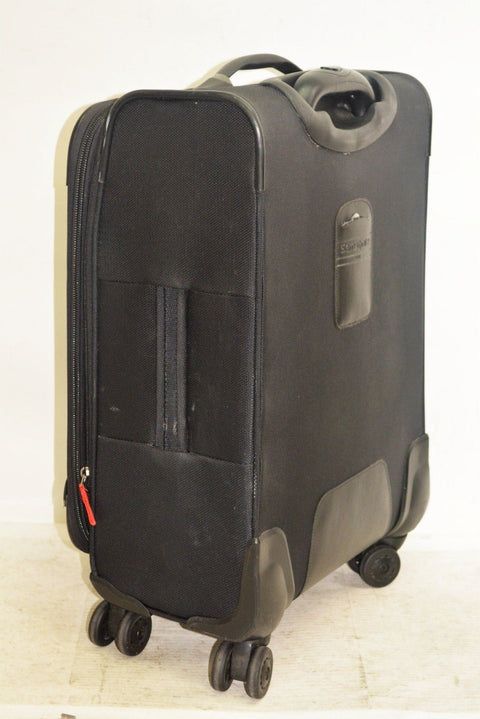 $360 Samsonite 21'' Spinner Expandable Carry On Luggage Suitcase Black softcase