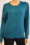 Charter Club Women's Teal Green Button-Down Cardigan Top X-large XL