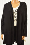 Charter Club Women's Black Open-Front Ribbed Trim Cardigan Shrug Top X-Large XL