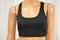 New Energie Women's Stretch Black Medium Impact Athletic Sports Bra XL - evorr.com