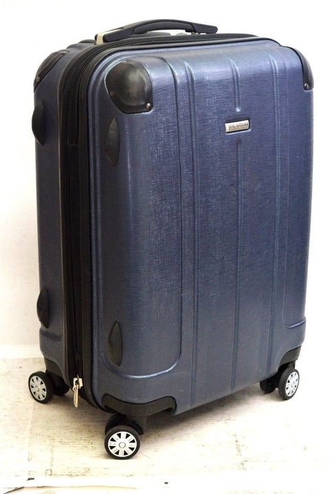 $260 Ricardo Beverly Hills 21" Hardcase Expandable Spinner Carry On Luggage Blue