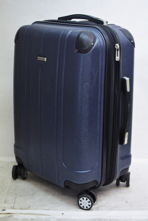 $260 Ricardo Beverly Hills 21" Hardcase Expandable Spinner Carry On Luggage Blue